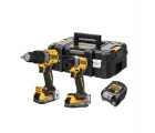 Dewalt DCK2050S2T Σετ Δράπανο + Παλμικό Κατσαβίδι 18V με 2 Μπαταρίες 3.5Ah &amp;amp;amp; Θήκη - Set Εργαλείων Μπαταρίας