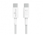 POWERTECH καλώδιο USB-C PTR-0181, 65W, 480Mbps, 1m, λευκό - Cables - Adapters