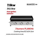 BORMANN Elite BBQ1810 Grill Υγραερίου Plancha με 3 Καυστήρες (3x2.5W), Επιφάνεια Ψησίματος 62.5x34x5 - Grills / BBQ - Fireplace Equipment 