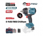 BORMANN Pro BBP5387CA Μπουλονόκλειδο,Brushless Mπαταρίας 20V,Li-Ion,800Nm,0-1400/1900/2400rpm,SOLO - Impact Wrench