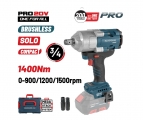 BORMANN Pro BBP5391CA Μπουλονόκλειδο Brushless Mπαταρίας 20V,Li-Ion,1400Nm,0-900/1200/1500rpm,SOLO - Impact Wrench