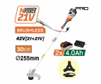 NAKAYAMA Pro EC4611X44 Θαμνοκοπτικό Brushless Μπαταρίας 42V (21+21),Li-Ion,2x4Ah,30cm Μεσινέζα - Brush Cutters - Hedge Trimmers 