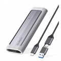 ORICO θήκη για M.2 NVME/NGFF SSD AXM2S-G2, 10Gbps, tool free, γκρι - Περιφερειακά PC