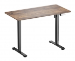 BRATECK ηλεκτρικό γραφείο S16-22R-B με ρυθμιζόμενο ύψος, 120x60x72~120cm, μαύρο/καφέ ξύλινο - Office Supplies / Equipment