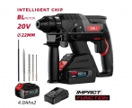 DELI κρουστικό σκαπτικό μπαταρίας DE-DC20-2D4, Brushless, 20V, 2x 4Ah, 2J - Drill screwdriver / Diamond drill bits