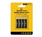POWERTECH μπαταρίες Zinc Carbon Super Heavy Duty PT-1218, AAA 1.5V, 4τμχ - Alkaline / Rechargeable batteries
