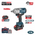 BORMANN Pro BBP5392X44CΑ Μπουλονόκλειδο Brushless Mπαταρίας 20V,Li-Ion,1400Nm,0-900/1200/1500rpm,SOLO - Impact Wrench
