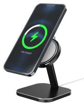 Βάση ACC-250 για ασύρματο φορτιστή Magsafe, μεταλλική, μαύρη - Stands - Selfie Sticks