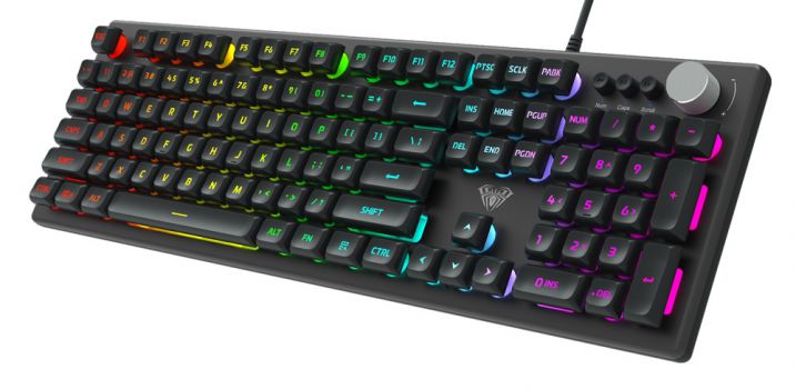 AULA Gaming πληκτρολόγιο F2028, RGB, μαύρο-γκρι - Περιφερειακά PC