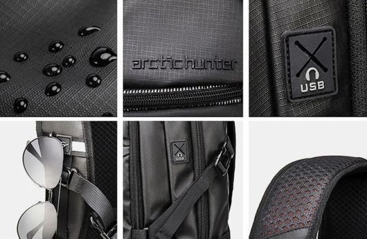 ARCTIC HUNTER τσάντα πλάτης B00381 με θήκη laptop 15.6