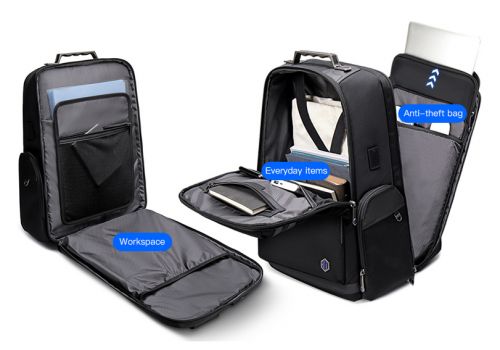 ARCTIC HUNTER τσάντα πλάτης B00415-BK με θήκη laptop 15.1