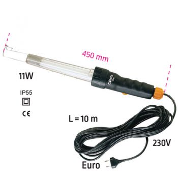 Λάμπα φθορισμού 230V/11W με καλώδιο 10m. - Flashlight
