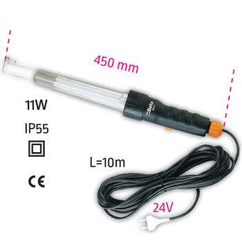 Λάμπα φθορισμού 24V/11W  με καλώδιο 10m. - Flashlight