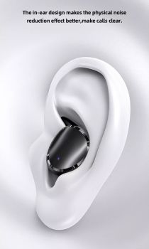 USAMS earphones με θήκη φόρτισης LX08, True Wireless, μαύρα - Earphones - Bluetooth