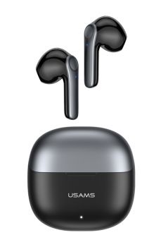 USAMS earphones με θήκη φόρτισης XH09, True Wireless, μαύρα - Earphones - Bluetooth