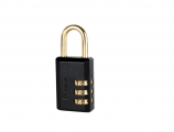 Masterlock - 30mm luggage padlock with combination and brass neck - Safe deposit boxes -Security Locks - Padlocks