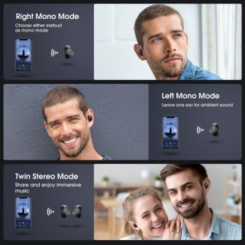 MPOW earphones με θήκη φόρτισης Mdots BH510A, True Wireless, μαύρα - Earphones - Bluetooth