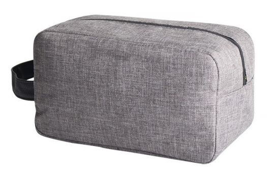 Τσαντάκι καλλυντικών με χειρολαβή BTHU-0022, 24 x 10.5 x 13cm, γκρι - Bags - Wallets