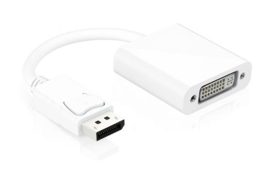 POWERTECH αντάπτορας DisplayPort σε DVI 24+5 CAB-DP005, 0.20m, λευκός - Cables - Adapters