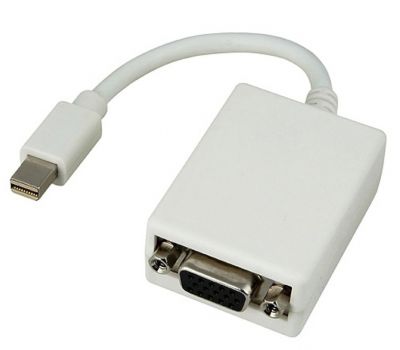 POWERTECH αντάπτορας Mini DisplayPort σε VGA CAB-DP015, 0.20m, λευκός - Cables - Adapters