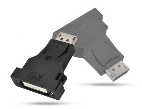 POWERTECH Αντάπτορας DisplayPort (M) σε DVI 24+5 (F) CAB-DP034, μαύρο - Cables - Adapters