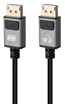 POWERTECH καλώδιο DisplayPort 1.4V CAB-DP053, copper, 8K, 1.5m, γκρι - Cables - Adapters