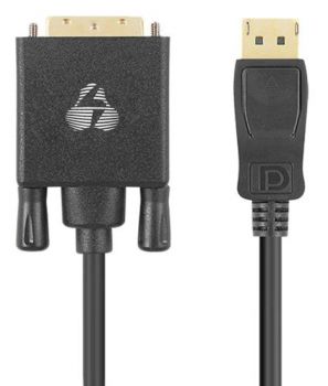POWERTECH καλώδιο DisplayPort σε DVI CAB-DP058, Active, 4K, 1.8m, μαύρο - Cables - Adapters