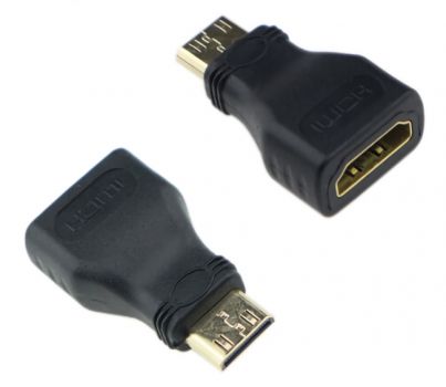 POWERTECH αντάπτορας HDMI Mini αρσενικό σε HDMI θηλυκό CAB-H025, μαύρος - Cables - Adapters