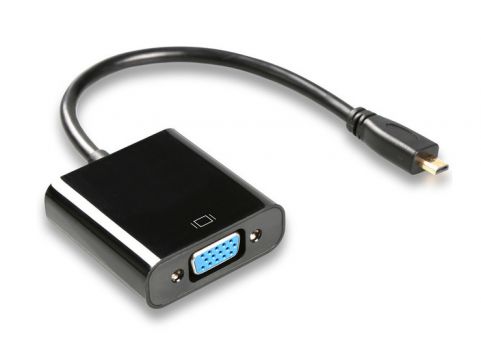 POWERTECH αντάπτορας HDMI Micro σε VGA CAB-H032, 0.20m, μαύρος - Cables - Adapters