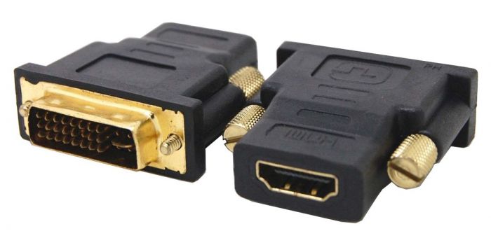 POWERTECH αντάπτορας DVI-I αρσενικό σε HDMI θηλυκό CAB-H056, μαύρος - Cables - Adapters
