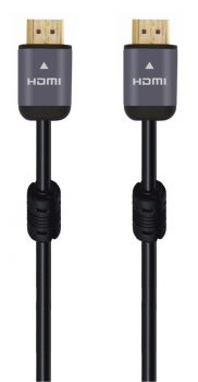 POWERTECH καλώδιο HDMI 2.0 CAB-H125, 4K 3D, copper, μαύρο, 1m - Cables - Adapters