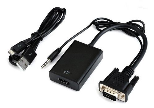 Αντάπτορας VGA και 3.5mm σε HDMI CAB-H139, 1080p, μαύρος - Cables - Adapters