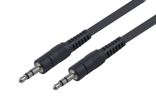 POWERTECH καλώδιο stereo 3.5mm CAB-J001, AUX, nickel plated, 1.5m, μαύρο - Cables - Adapters