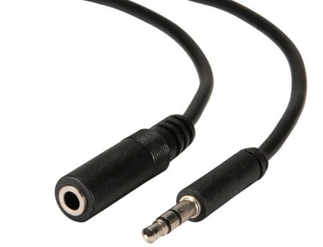 POWERTECH καλώδιο 3.5mm αρσενικό σε θηλυκό CAB-J010, 5m, μαύρο - Cables - Adapters