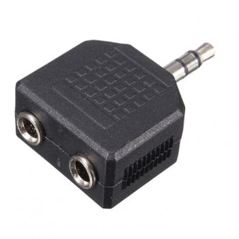 POWERTECH αντάπτορας 3.5mm σε 2x 3.5mm CAB-J015, μαύρος, 5τμχ - Cables - Adapters