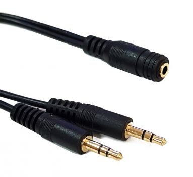 POWERTECH καλώδιο 3.5mm σε 2x 3.5mm CAB-J028, 0.20m, μαύρο - Cables - Adapters