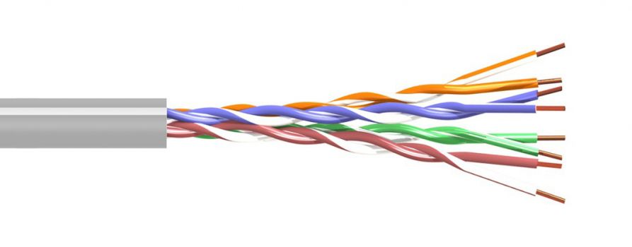 POWERTECH καλώδιο UTP Cat 5e CAB-N033, CCA 26AWG 0.4mm, PVC, 305m, γκρι - Cables - Adapters