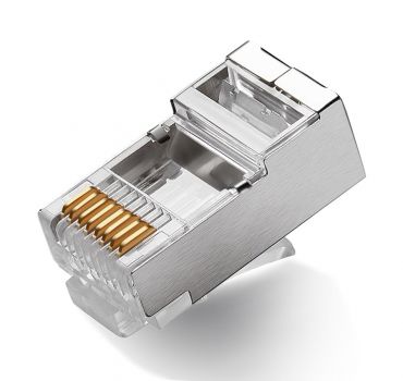 POWERTECH βύσμα RJ45 CAB-N0398, p8cs, μεταλλικό, 50τμχ - Cables - Adapters