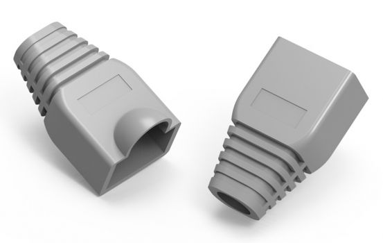 POWERTECH κάλυμμα για βύσμα δικτύου RJ45 CAB-N091, γκρι, 10τμχ - Cables - Adapters