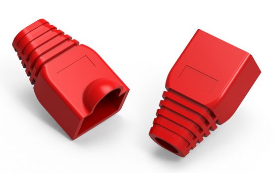POWERTECH κάλυμμα για βύσμα δικτύου RJ45 CAB-N093, κόκκινο, 10τμχ - Cables - Adapters
