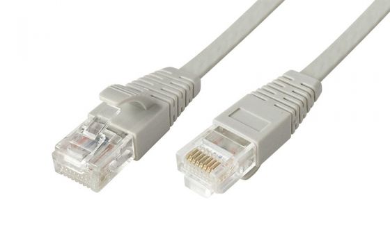 POWERTECH Καλώδιο UTP Cat 5e, copper 26AWG, 0.5mm patch cord, 5m, γκρι - Cables - Adapters