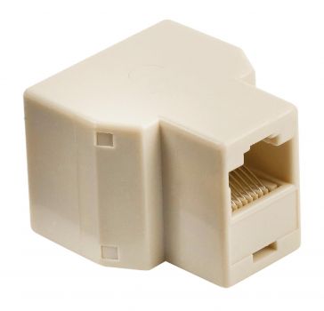 POWERTECH Αντάπτορας RJ45 (F) σε 2x RJ45 (F) CAB-N128, λευκό - Cables - Adapters