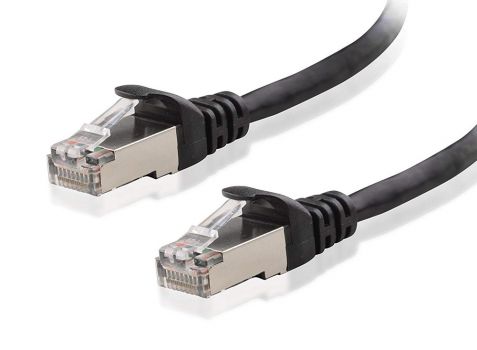 POWERTECH Καλώδιο S/FTP Cat 6e, 24AWG, copper, metal, 30cm, μαύρο - Cables - Adapters