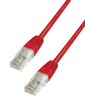 POWERTECH καλώδιο UTP Cat 6e CAB-N138, CCA 24AWG 0.5mm, 0.30m, κόκκινο - Cables - Adapters