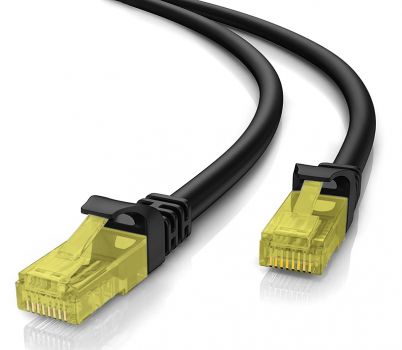 POWERTECH καλώδιο U/UTP Cat 5e CAB-N263 copper 26AWG 0.4mm, 0.25m, μαύρο - Cables - Adapters