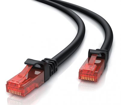 POWERTECH καλώδιο U/UTP Cat 6 CAB-N273, copper 24AWG 0.5mm, 0.5m, μαύρο - Cables - Adapters