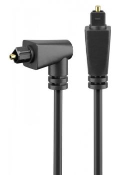 POWERTECH καλώδιο Toslink CAB-O011 male σε 90° male 4mm, PMMA, 2m - Cables - Adapters