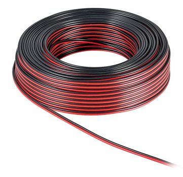 POWERTECH καλώδιο ήχου 2x 0.75mm² CAB-SP009 Copper, 10m, μαύρο & κόκκινο - Cables - Adapters