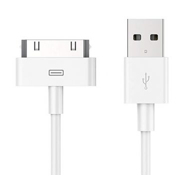 POWERTECH Καλώδιο USB 2.0 σε iPad & iPhone 4/4S CAB-U024, λευκό, 1m - Cables