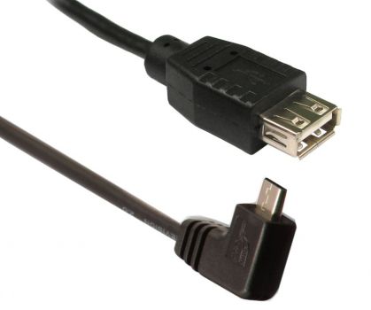 POWERTECH καλώδιο Micro USB σε USB CAB-U026, γωνιακό 90°, 1.5m, μαύρο - Cables